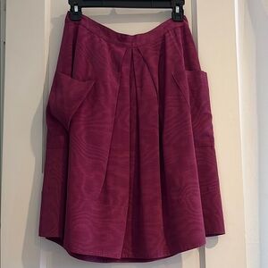 Brian Reyes Elegant Burgundy/Mauve Women's Midi Skirt